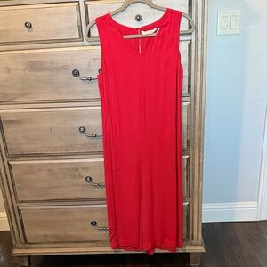 Elegant Red Sleeveless Jumpsuit